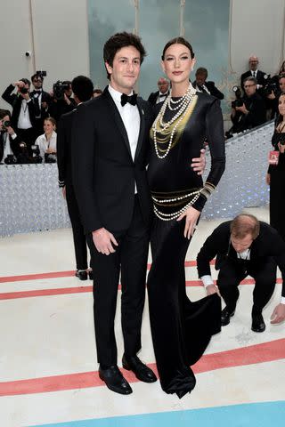 Jamie McCarthy/Getty Joshua Kushner and pregnant Karlie Kloss at the 2023 Met Gala