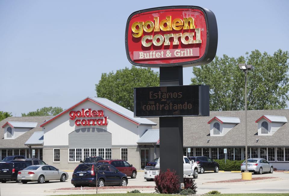 Golden Corral Buffet and Grill is located on U.S. 98 in Hattiesburg.
