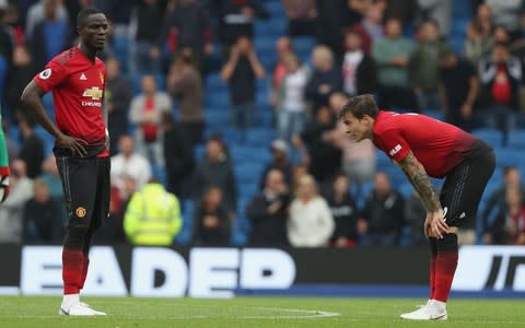 Eric Bailly (left) and Victor Lindelof - Eric Bailly (left) and Victor Lindelof did little to inspire   - Credit: Getty Images