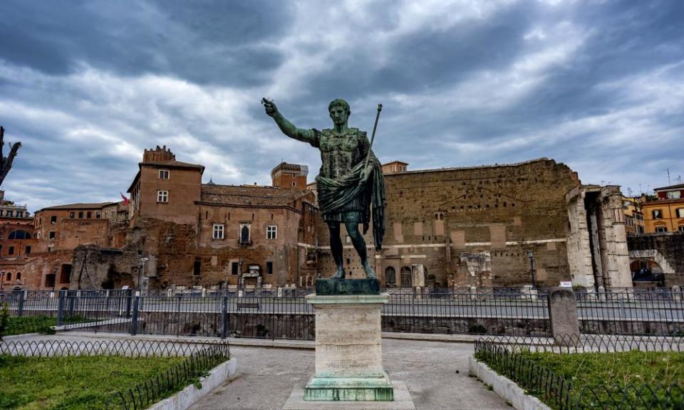 Coronavirus Outbreak Continues In ItalyROME, ITALY - MARCH 25: A general view of an empty Fori Imperiali road (Via dei Fori Imperiali) during the emergency nationwide lockdown