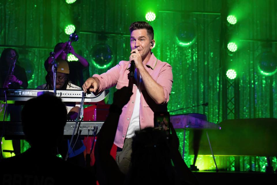 Andy Grammer performs in concert on his The Art of Joy Tour at the Paramount Theatre on May 31, 2022, in Austin, Texas.