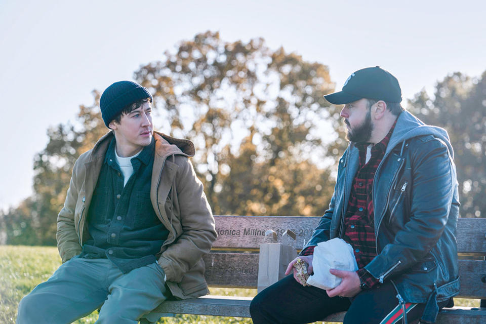 Alex Sharp who plays Will and Bradley.