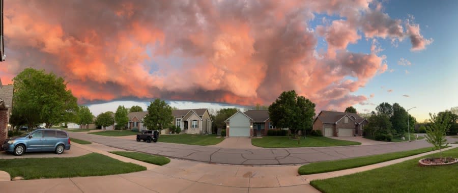 Wichita sunset on April 28, 2024 (Courtesy: Diane Cassidy)