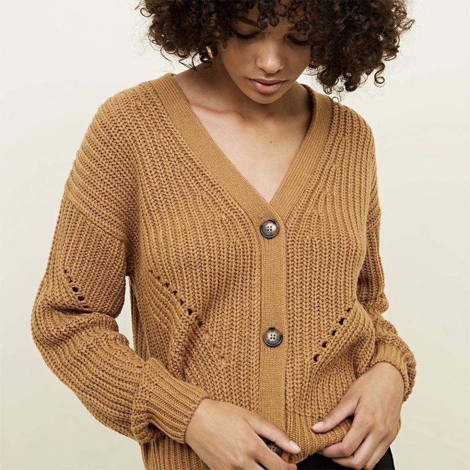 <p>Camel Chunky Knit Cardigan, £9, New Look</p><p><a rel="nofollow noopener" href="https://www.newlook.com/uk/womens/clothing/knitwear/camel-chunky-knit-cardigan/p/587516317?comp=Browse" target="_blank" data-ylk="slk:BUY NOW;elm:context_link;itc:0;sec:content-canvas" class="link ">BUY NOW</a></p>