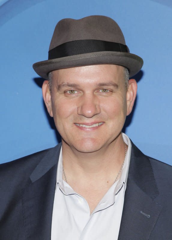 Mike O'Malley arrives on the red carpet at the 2013 NBC Upfront Presentation at Radio City Music Hall in New York City. File Photo by John Angelillo/UPI