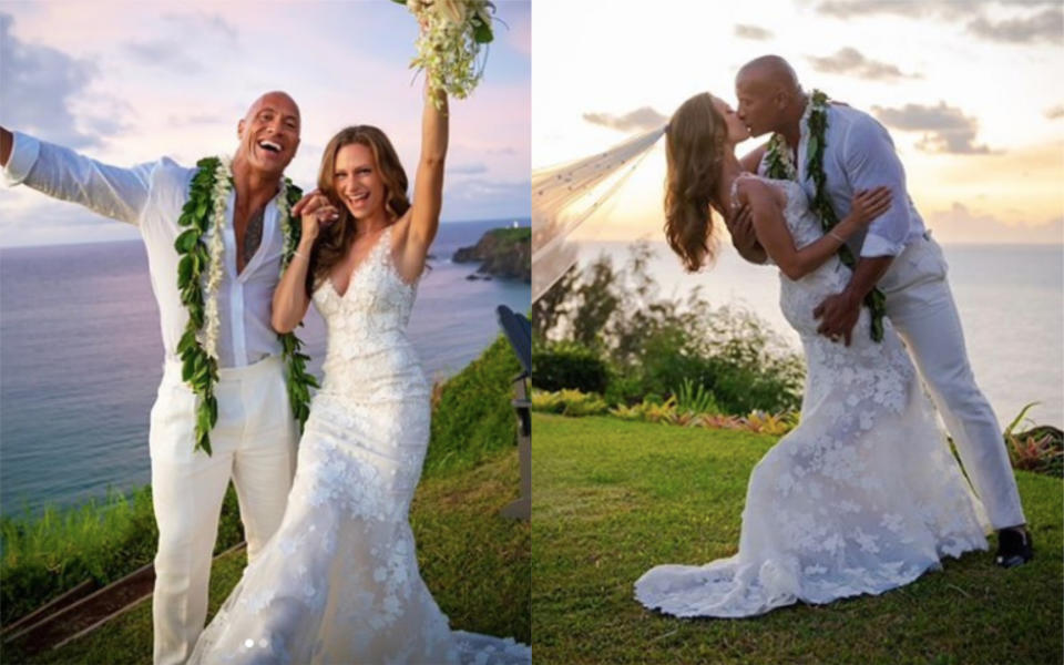 Dwayne 'The Rock' Johnson and Lauren Hashian have tied the knot [Photo: Instagram]