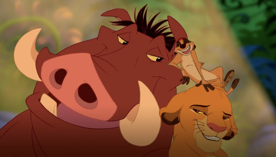 simba, timon and pumba