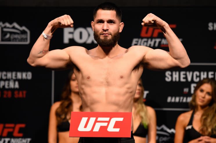 Jorge Masvidal beat Donald Cerrone during their bout in Denver on Saturday. (Getty)