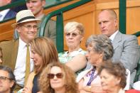 in the Royal Box at the Women's Singles Final.