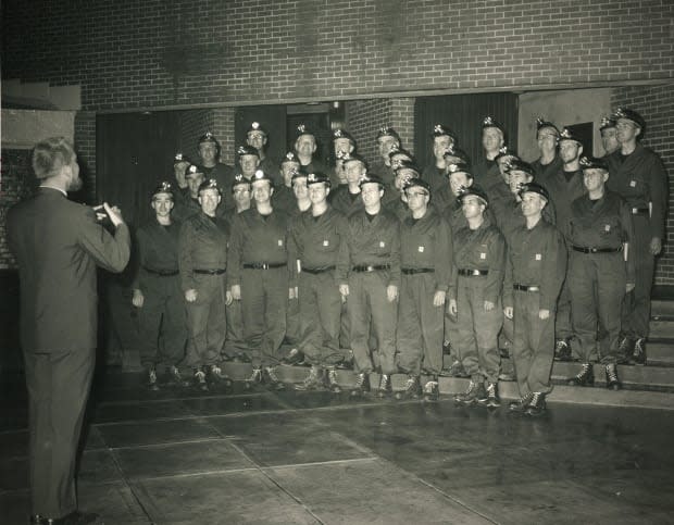 The Cape Breton choir performs at St. Francis Xavier University in 1967.