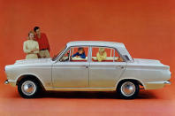 <p>It might not have looked very innovative, but the Cortina Mk1 was a best-seller thanks to <strong>competitive pricing</strong> and a wide model range. Ford spent <strong>£12 million</strong> (roughly the equivalent of <strong>£250 million</strong> in today’s money) developing the original Cortina, focusing especially on paring the weight back as much as possible to reduce fuel consumption and improve performance.</p><p>Buyers could choose between saloons (with two or four doors) and an estate, while independent coachbuilder Crayford offered a convertible. Best and most collectible of the lot though was the Lotus edition, with its <strong>105bhp 1558cc</strong> twin-cam engine.</p><p><strong>Honourable mentions for 1962: </strong>BMC 1100/1300, Lotus Elan, MGB, Triumph Spitfire</p>