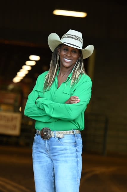 At 65, Caroyln Carter still competes in rodeos. (Courtesy of Midwest Invitational Black Rodeo)