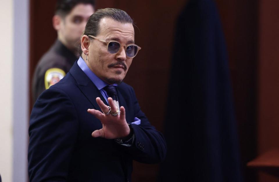 Sherborne represented the American actor Johnny Depp (JIM LO SCALZO/POOL/AFP via Getty Images)