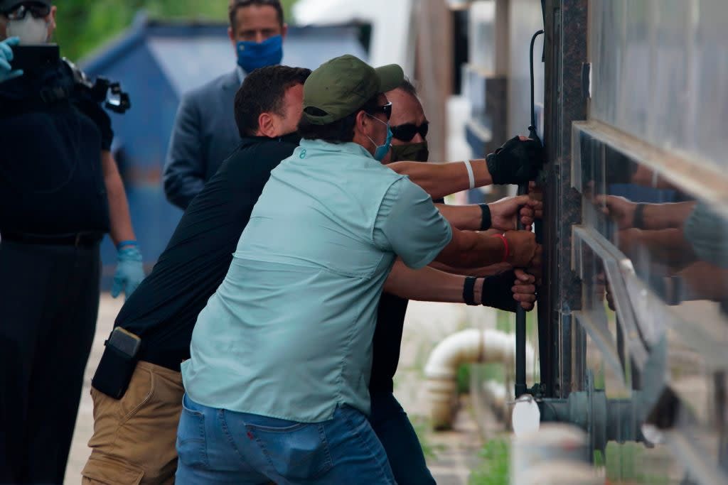 Chinese consulate in Houston has rear door prised open following closure: Getty Images