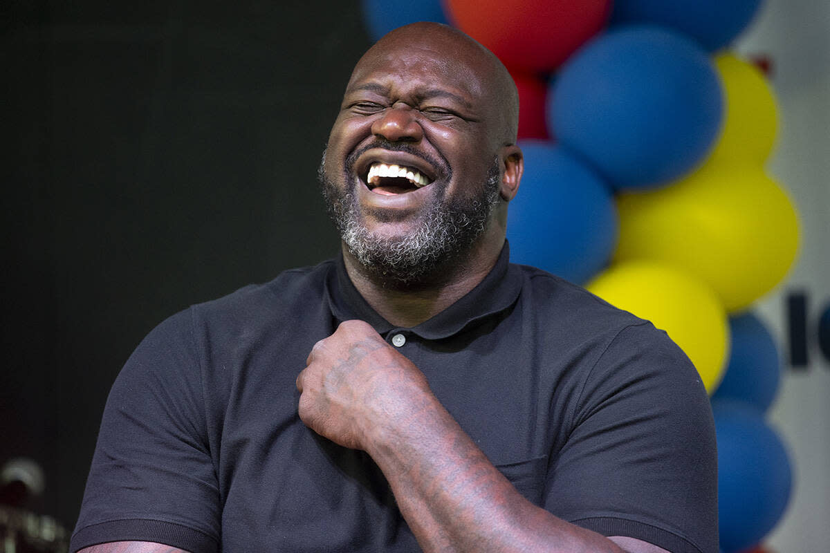 Shaquille O'Neal shares shirtless video on Instagram. (Photo: Erik Verduzco / Las Vegas Review-Journal) 