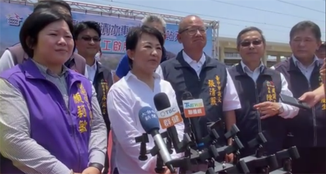 台中市長盧秀燕表示，不論國民黨徵召誰參選2024，她都恭喜。(台中市府提供)
