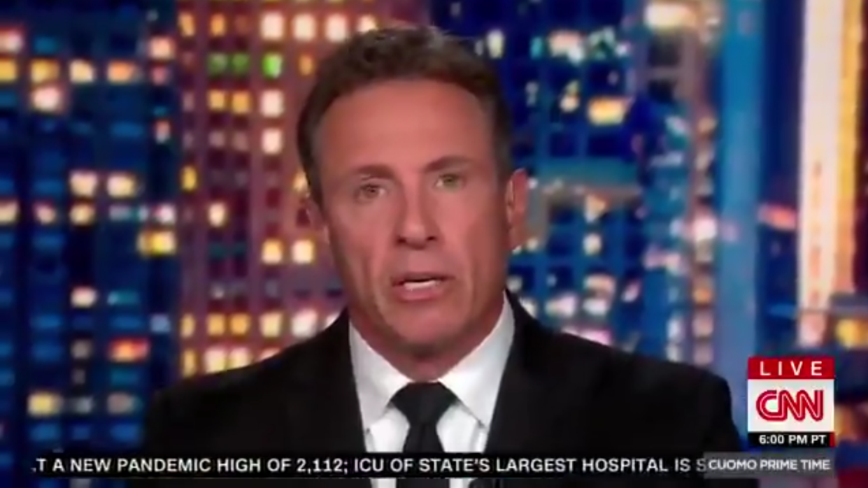 Chris Cuomo on Tuesday night, is facing calls to resign  (CNN)