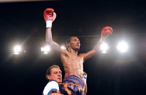 Panamanian challenger Anselmo Moreno, pictured here in 2009, is to face Mexican Abner Mares for the World Boxing Council super bantamweight title at Staples Center in Los Angeles