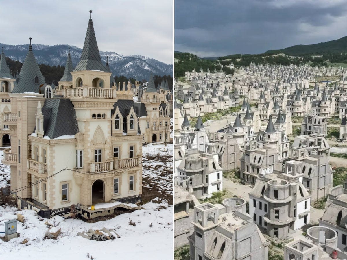 Near the small town of Mudurnu, Turkey, hundreds of castles sit abandoned.