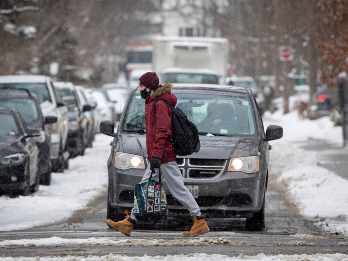 The federal weather agency says near 10 centimetres of snow is expected by Friday morning. (Evan Mitsui/CBC - image credit)