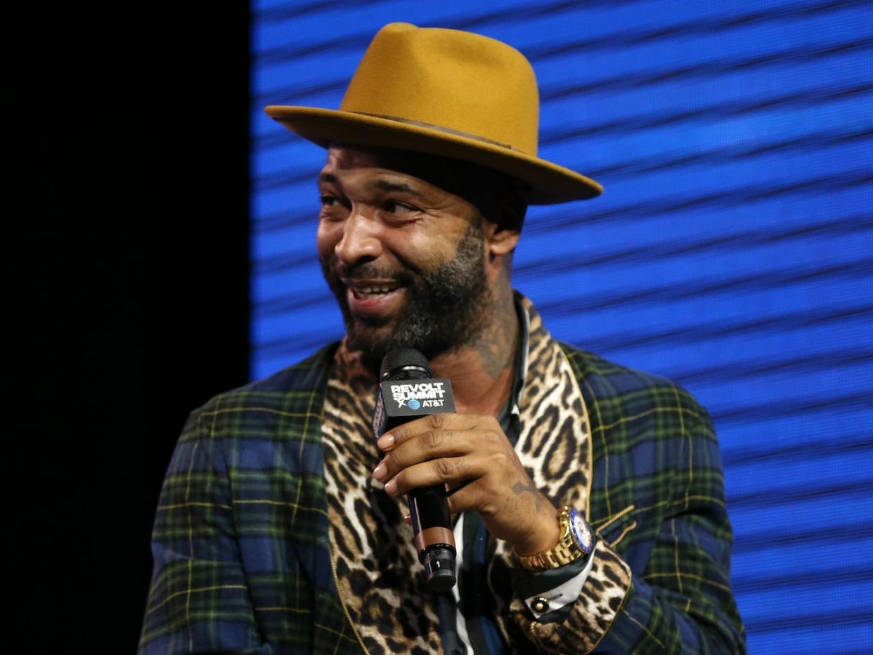 Joe Budden speaks onstage at the REVOLT X AT&T 3-Day Summit In Los Angeles - Day 1 at Magic Box on October 25, 2019 in Los Angeles, California.