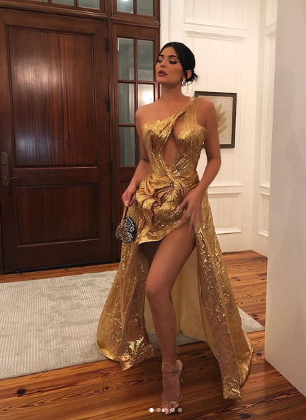 Kylie Jenner slammed for 'inappropriate' wedding guest attire. Photo: Instagram/kyliejenner.