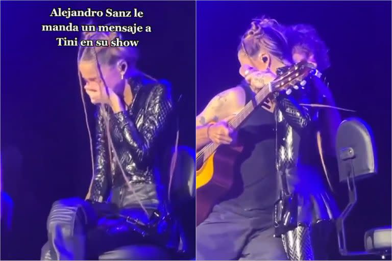 Tini Stoessel lloró en pleno show (Foto: Captura de video)