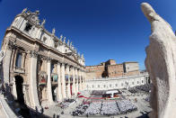 Pope Francis leads a Canonization Ceremony