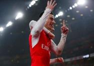 Football Soccer - Arsenal v Newcastle United - Barclays Premier League - Emirates Stadium - 2/1/16 Laurent Koscielny celebrates after scoring the first goal for Arsenal Reuters / Eddie Keogh Livepic