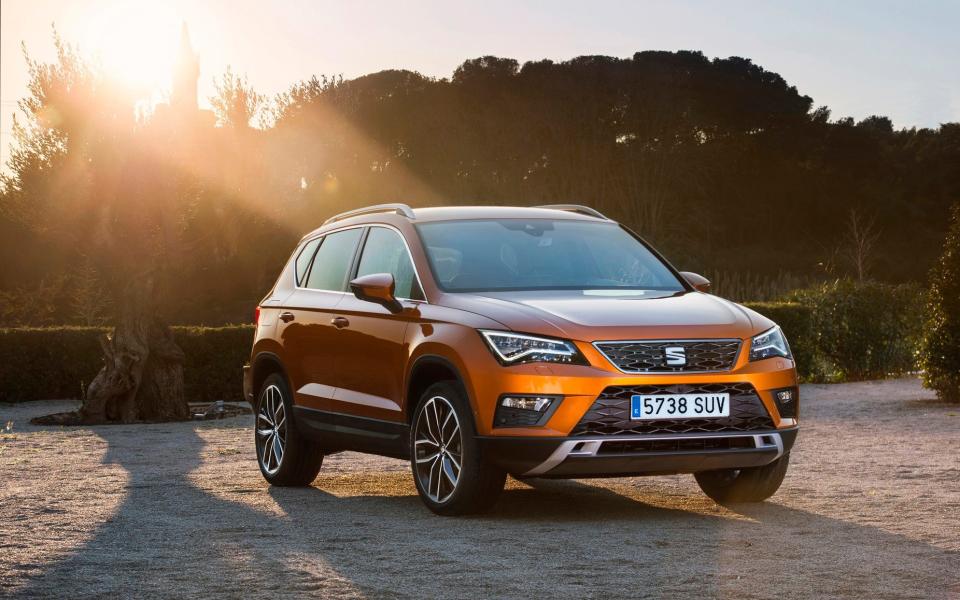 Seat Ateca in sunset color