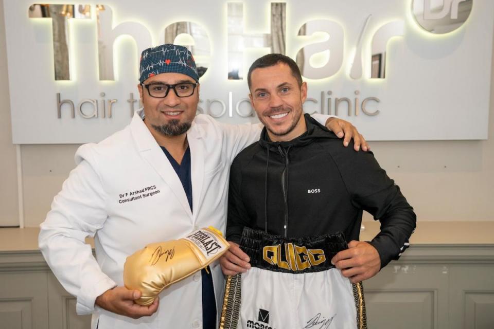 Dr Arshad and Scott Quigg <i>(Image: The Hair Dr)</i>