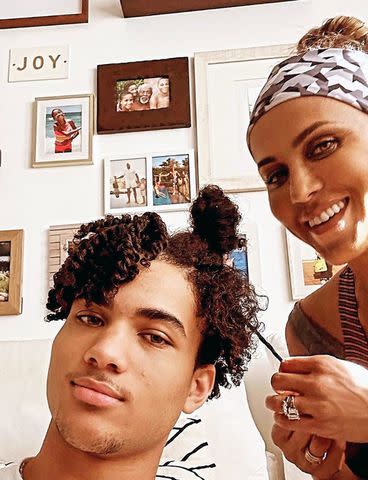 <p>Nicole Ari Parker/Instagram</p> Nicole Ari Parker with son