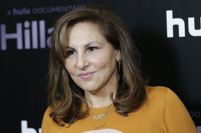 Kathy Najimy arrives on the red carpet at the premiere of "Hillary" at Directors Guild of America Theater on March 4, 2020, in New York City. The actor turns 67 on February 6. File Photo by John Angelillo/UPI