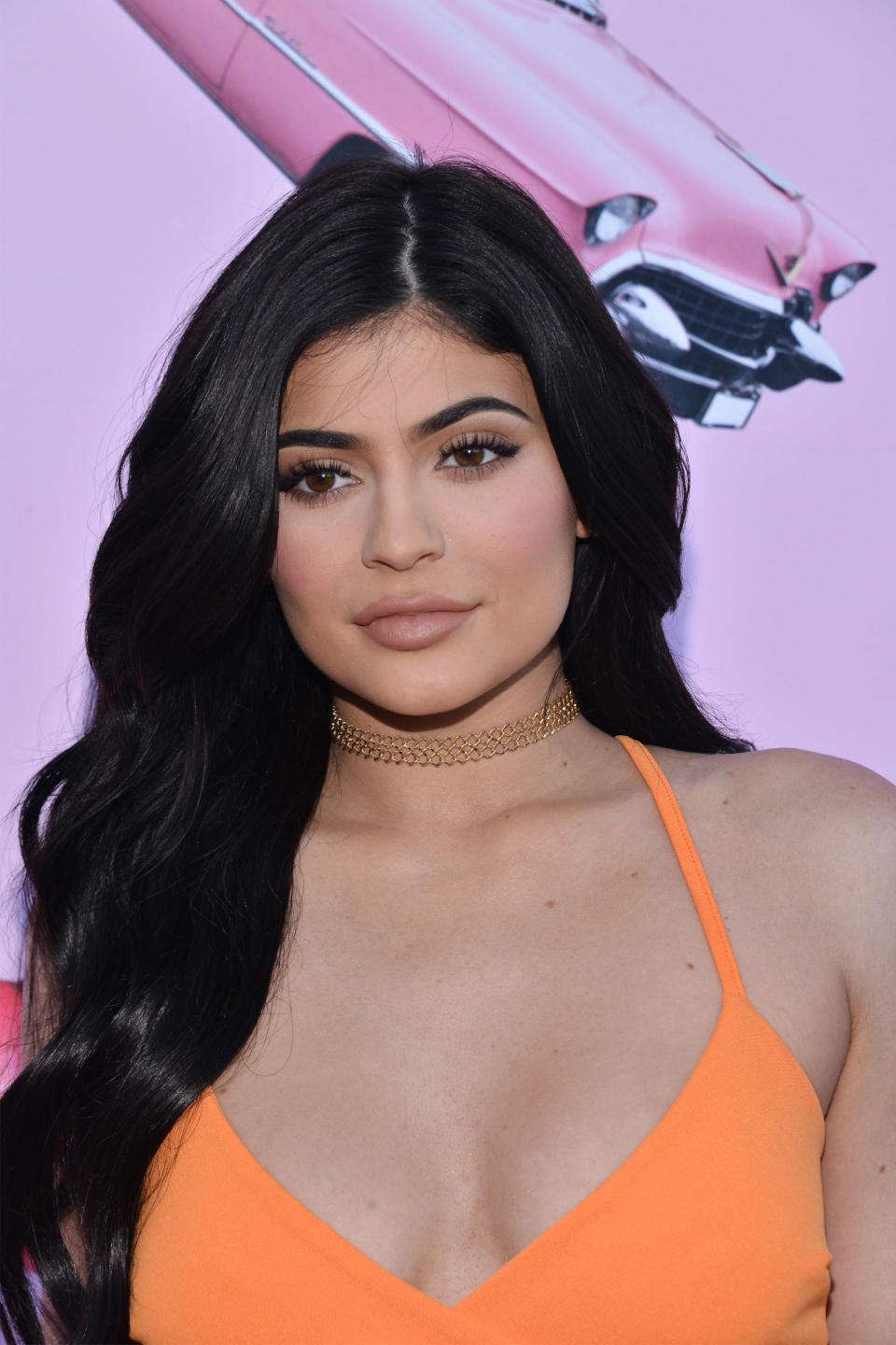 <p>Kylie attended the PrettyLittleThing.com #PLTxUSA launch party in June 2016 with her classic extensions. </p>