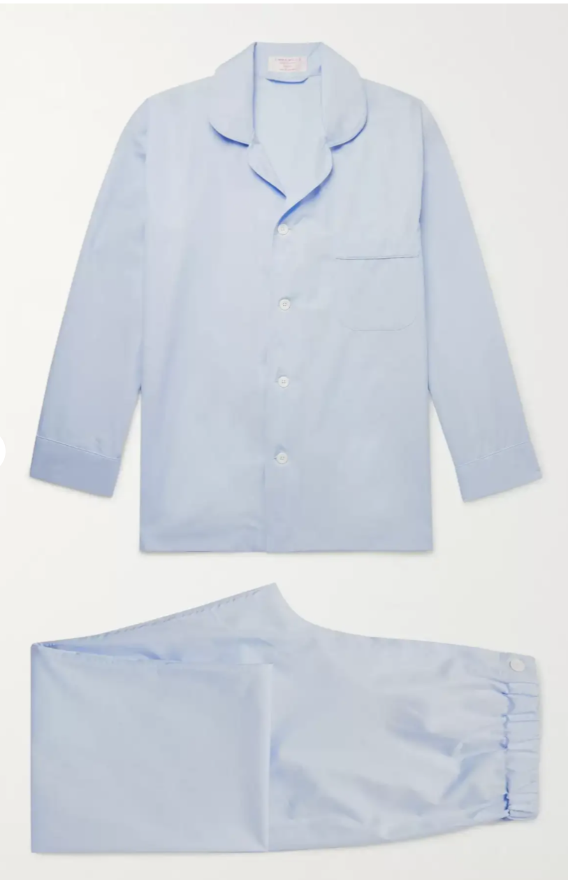 1) Cotton-Poplin Pyjama Set