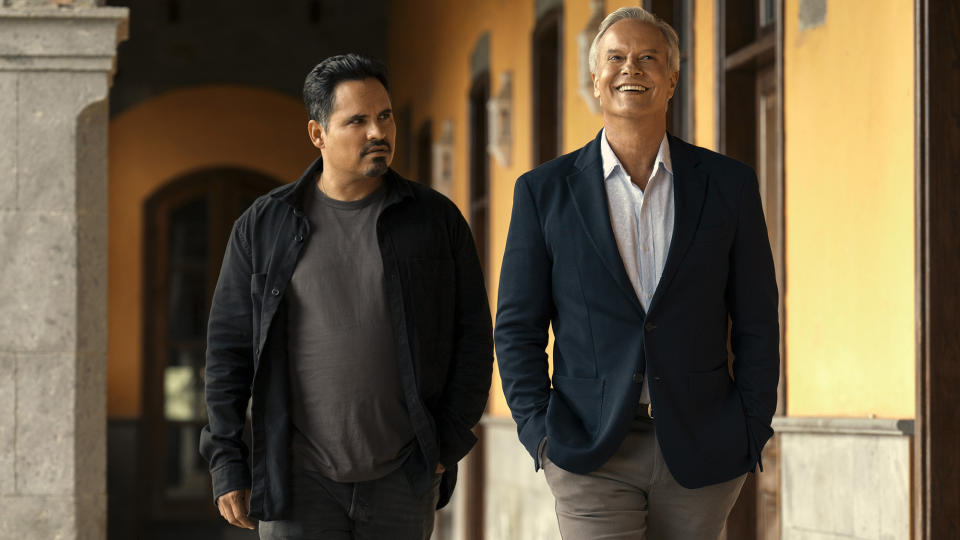 Michael Peña (L) as Domingo Chavez in Tom Clancy's Jack Ryan season 4