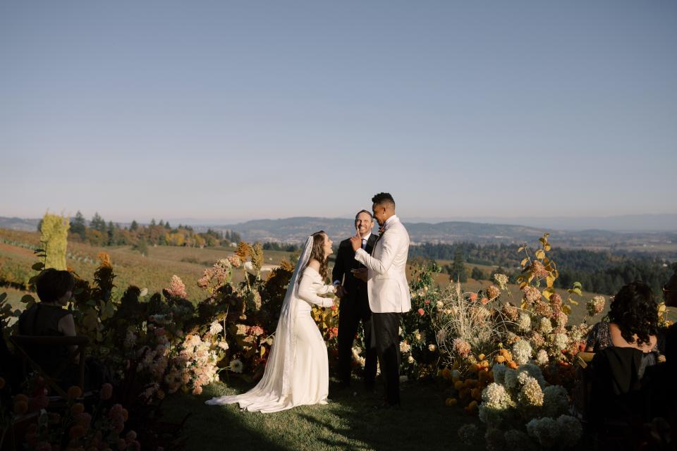 CJ McCollum and Elise Esposito’s Wedding Was an Intimate Affair in Oregon Wine Country