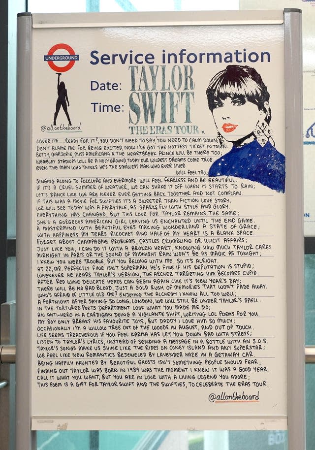 Taylor Swift’s Eras Tour – London