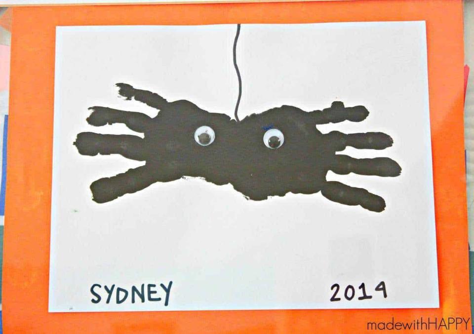 Spider Handprint Craft