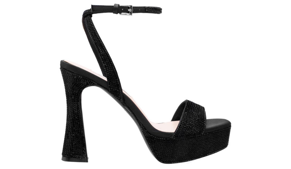 Nina Shoes, heels, high heels, sandals, platforms, platform heels, platform sandals, black heels, black sandals, black platforms, crystal heels, crystal sandals, crystal platforms