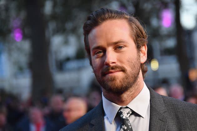 Armie Hammer attends the London premiere of 