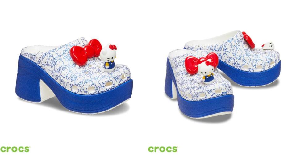 CROCS x HELLO KITTY聯名經典人魚克駱格，NT$4,180圖片來源：CROCS官網