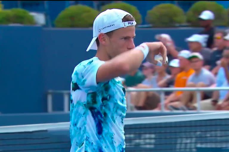 El argentino Diego Schwartzman perdió este jueves con el griego Stefanos Tsitsipas y se despidió de Cincinnati.