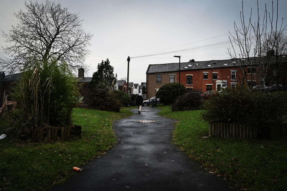 Un pequeño parque en Blackburn, Inglaterra, el lunes 17 de enero de 2022. (Mary Turner/The New York Times).