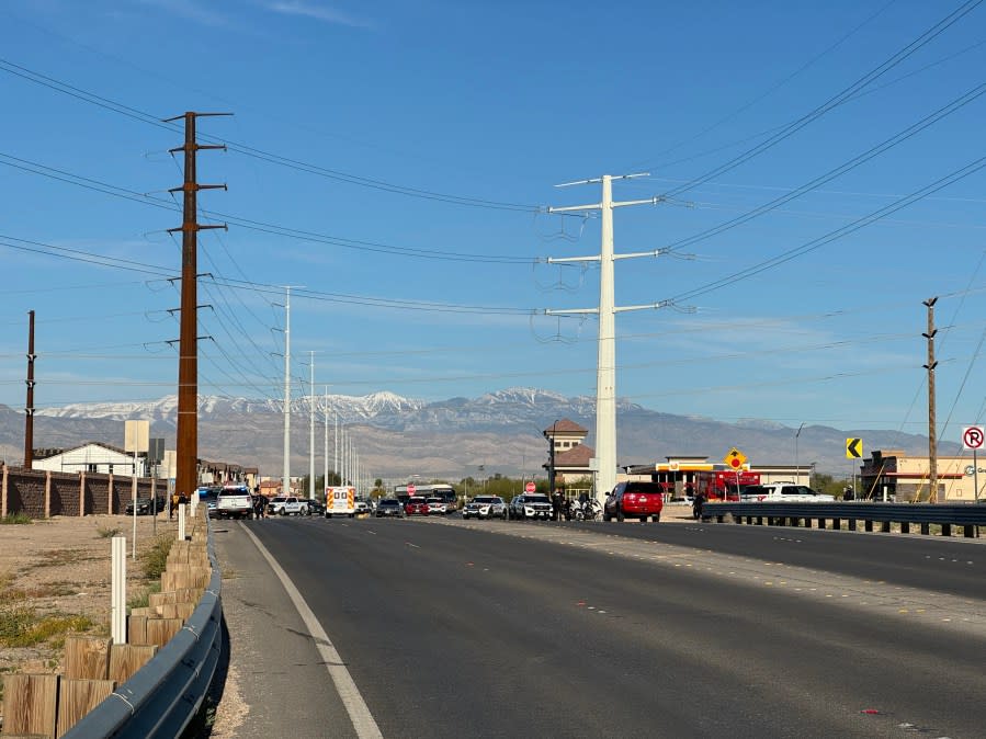 Photos of incident at Centennial and Pecos provided by Xavier Perez