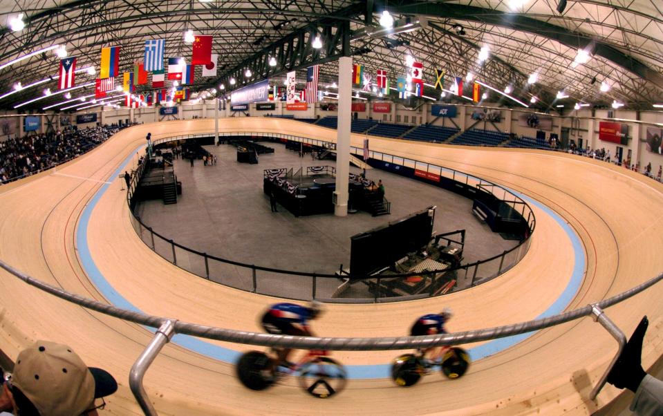 General view of the ADT Event Center at the Home Depot Center, the first indoor international standard velodrome in North America. (Photo by Kirby Lee/WireImage)