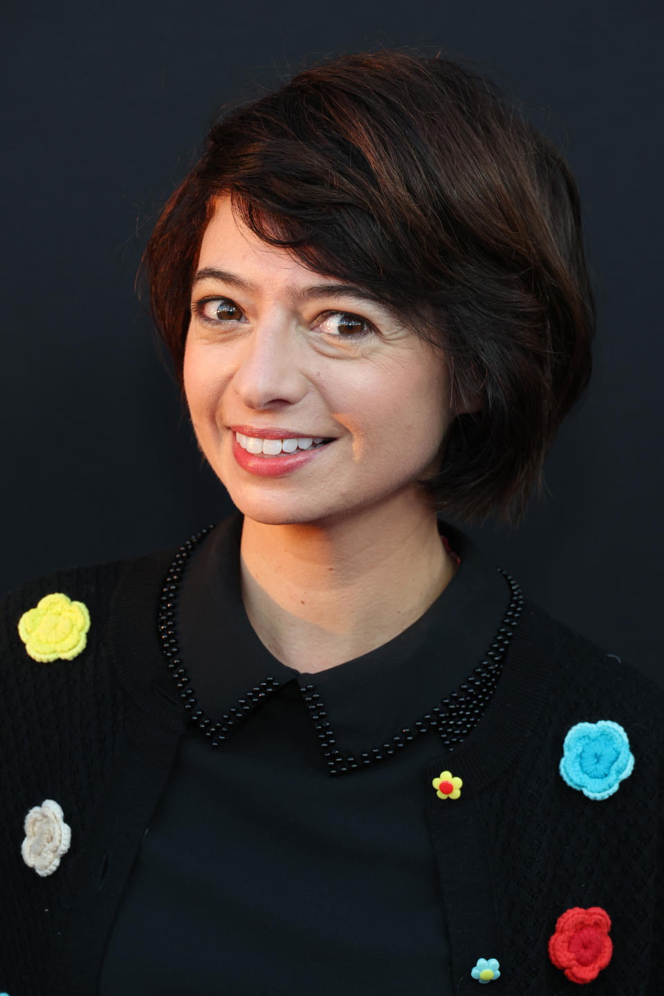 Closeup of Kate Micucci smiling