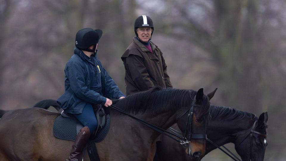 The Duke was joined by an aide