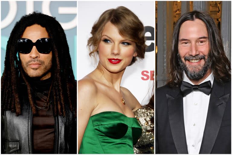 Gestos solidarios e inesperadas buenas acciones, el sello que distingue a Lenny Kravitz, Taylor Swift y Keanu Reeves