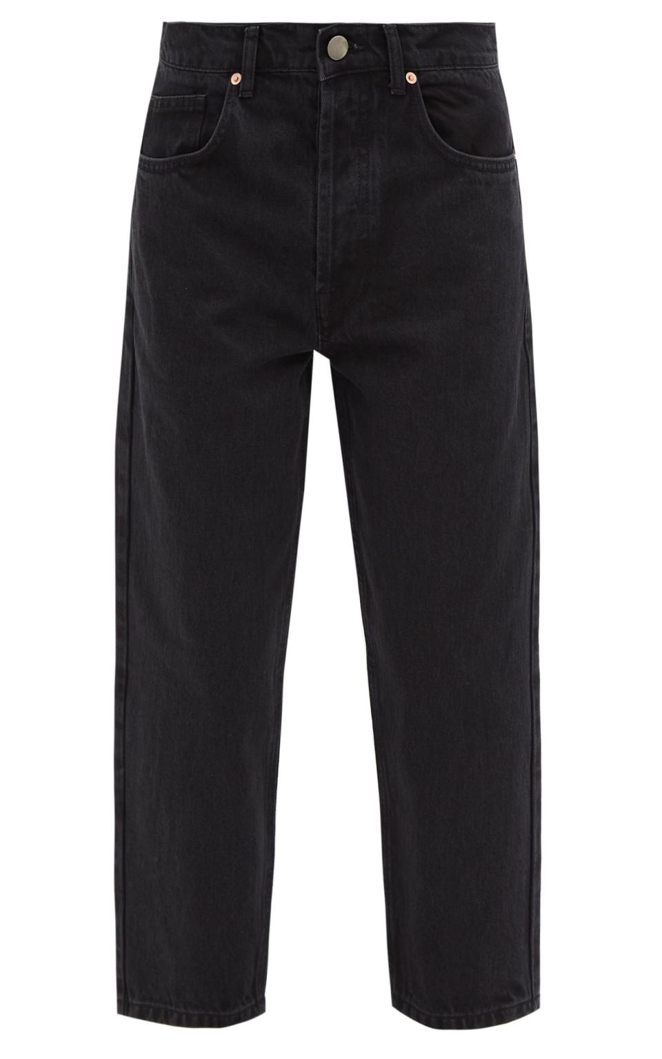 Raey tapered, cropped jeans, £160, Matches matchesfashion.com